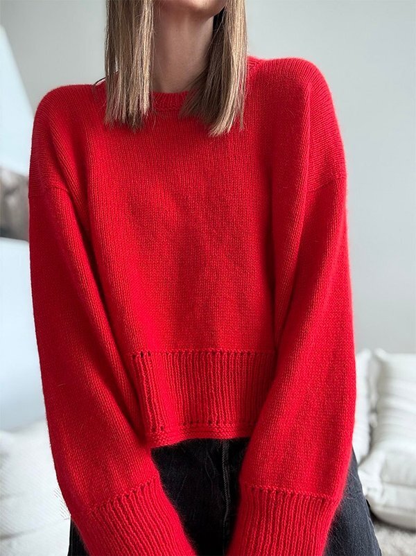 EYELET LOOP SWEATER