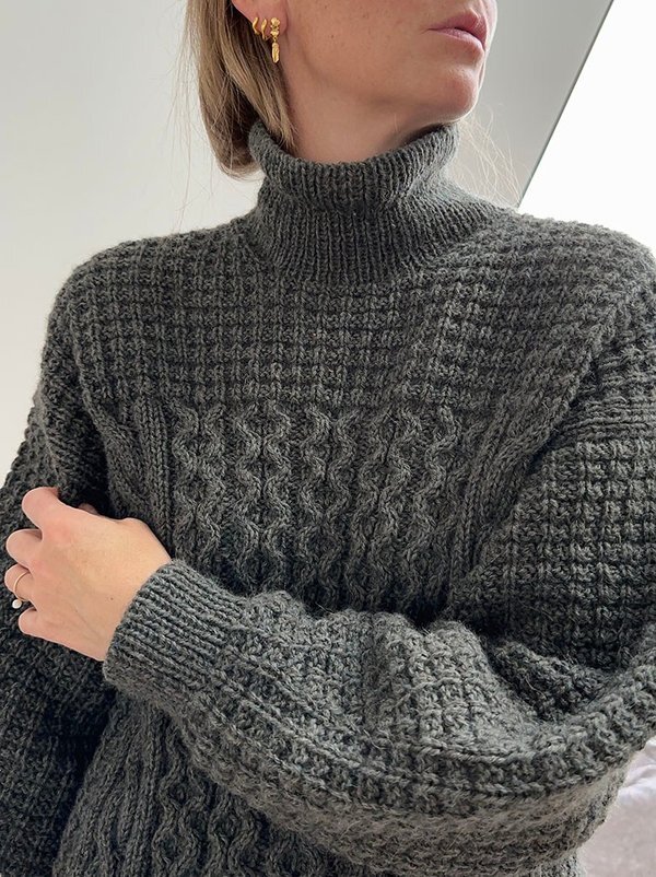 WAFFLE LOOP SWEATER