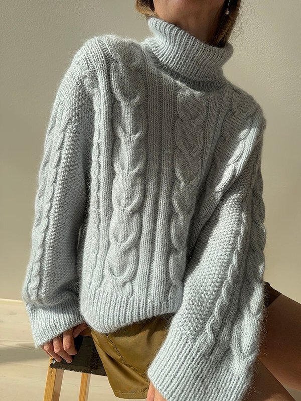 TULIP LOOP ROLLNECK - Pura Lana + Cashmere Lace