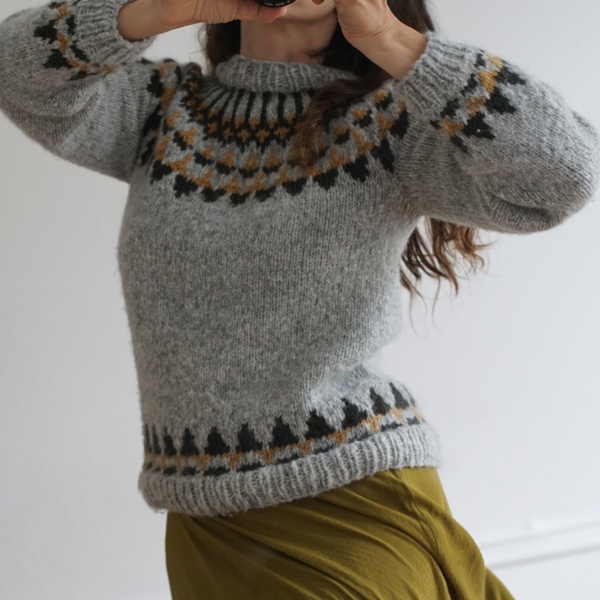 Gepard Top eller Sweater i islandsk mønster