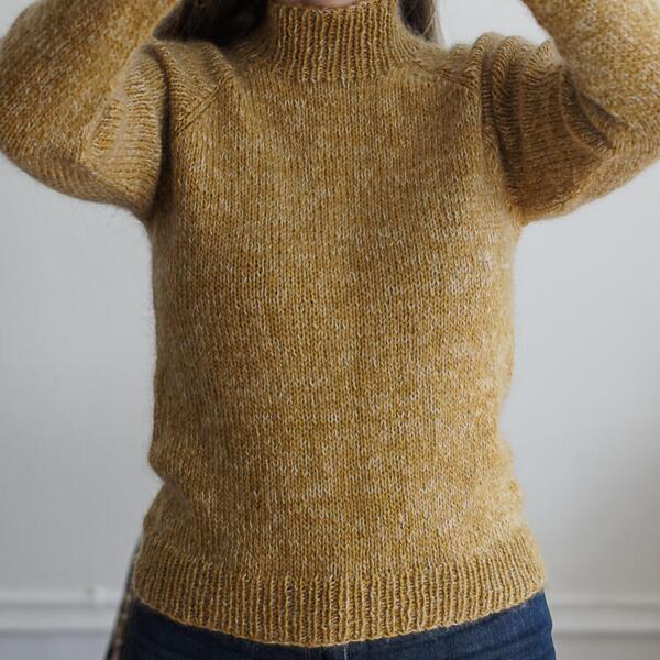 traditionel strik Vendbar raglansweater