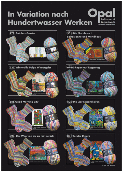 Opal strømpegarn Hundertwasser II