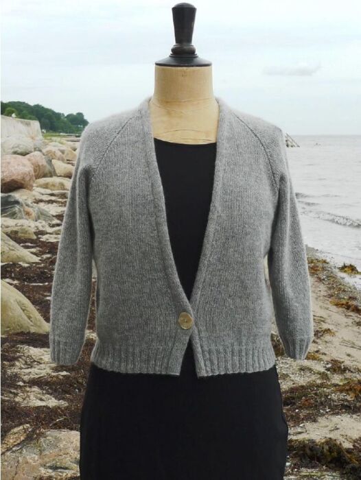 TRS Cardigan i cashmere med V-hals