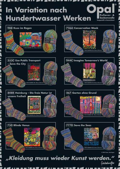 Opal strømpegarn Hundertwasser III