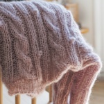 Gepard Mohairsweater kort med snoninger og bobler