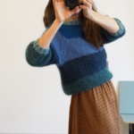Gepard Idun – Stribet mohairsweater D