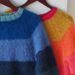 Gepard Idun – stribet mohairsweater